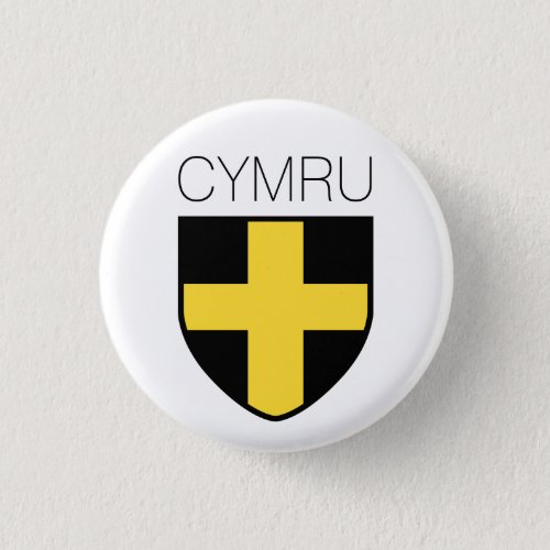 Saint David Badge Wales Cymru Button