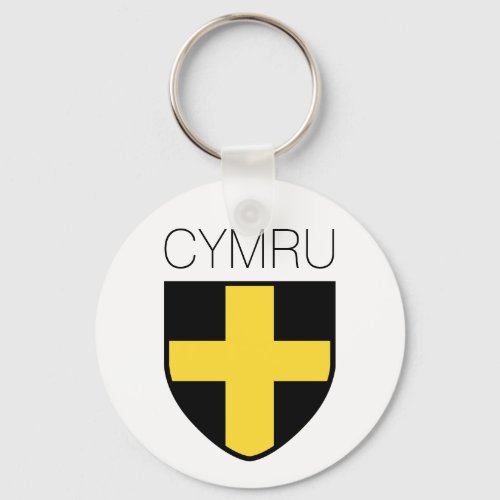 Saint David Badge Wales Cymru Keychain