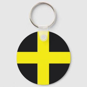 saint david cross flag united kingdom wales keychain
