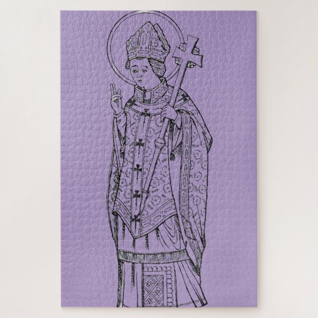 Saint Deiniol Abbot and Bishop Jigsaw Puzzle (Vertical)