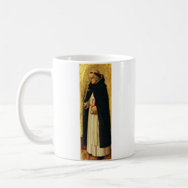 Saint Dominic by Carlo Crivelli Coffee Mug (Left)