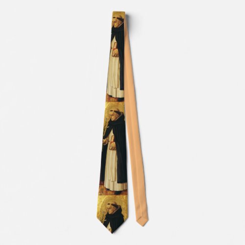 Saint Dominic by Carlo Crivelli Neck Tie