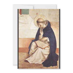 Saint Dominic by Fra Angelico Renaissance Fine Art Holiday Card