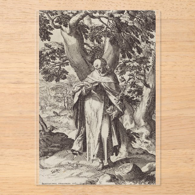 Saint Dominic Castilian Catholic priest Acrylic Invitations (Front)