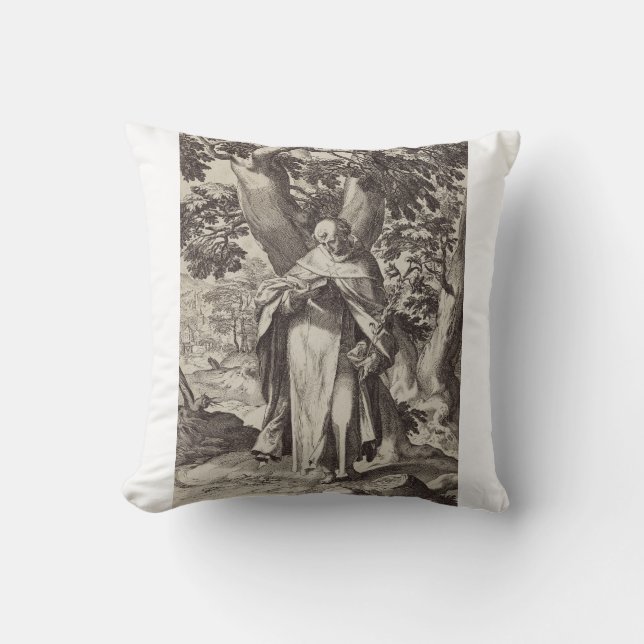 Saint Dominic Castilian Catholic priest Throw Pillow (Front)