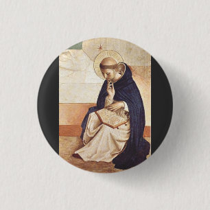 Saint Dominic de Guzman by Fra Angelico Button