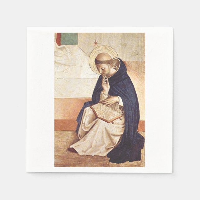 Saint Dominic de Guzman by Fra Angelico Napkins (Front)