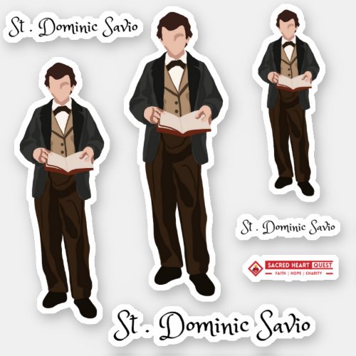 Saint Dominic Savio Custom_Cut Vinyl Sticker