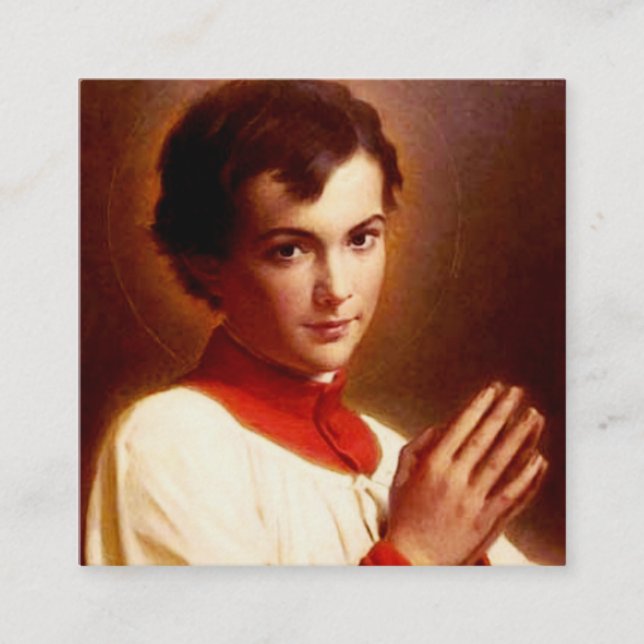 Saint Dominic Savio Square Business Card (Front)