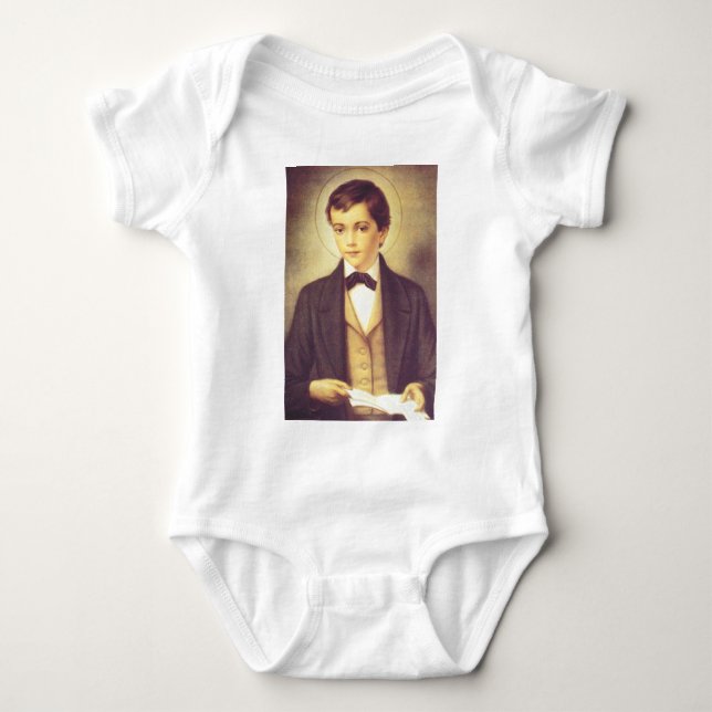 Saint Dominic Savio student of John Bosco Baby Bodysuit (Front)