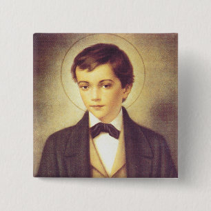 Saint Dominic Savio student of John Bosco Button