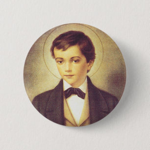Saint Dominic Savio student of John Bosco Button