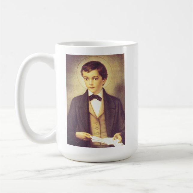 Saint Dominic Savio student of John Bosco Coffee Mug (Left)