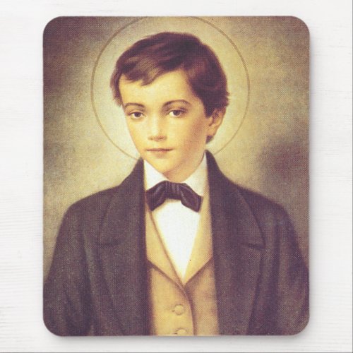 Saint Dominic Savio student of John Bosco Mouse Pad