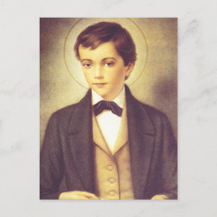 Saint Dominic Savio student of John Bosco Postcard