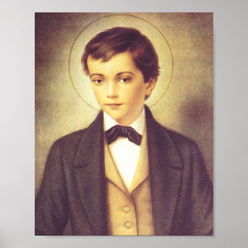 Saint Dominic Savio student of John Bosco Poster