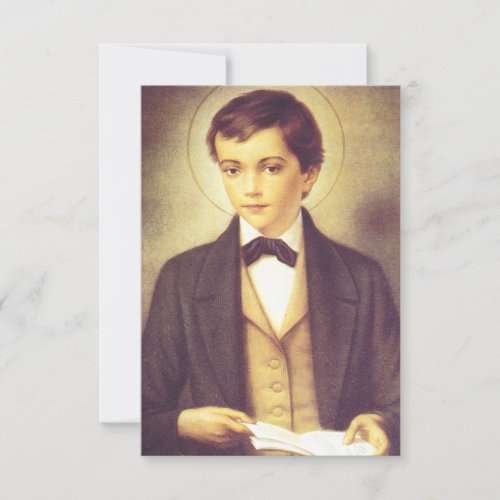 Saint Dominic Savio student of John Bosco Thank You Card