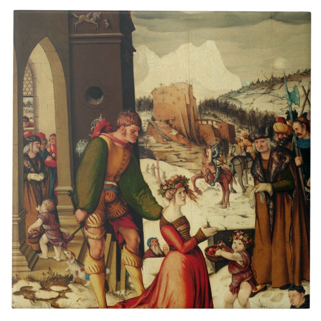 Saint  Dorothy of Caesarea Ceramic Tile (Front)