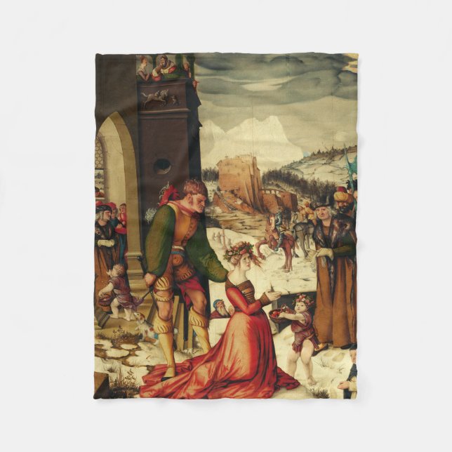 Saint  Dorothy of Caesarea Fleece Blanket (Front)