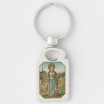 Saint Dymphna Keychain by StPioShoppe at Zazzle