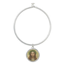 Saint Dymphna of Ireland Bangle Bracelet