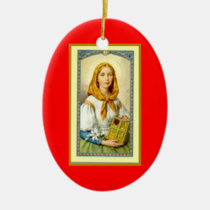 Saint Dymphna-Patron of mental illness Ceramic Ornament