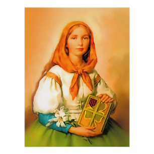 Saint Dymphna Poster