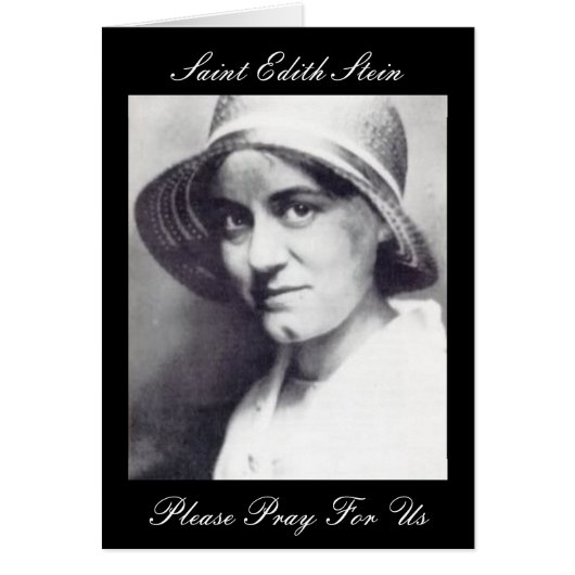 Saint Edith Stein Please Pray For Us Cards (Front)