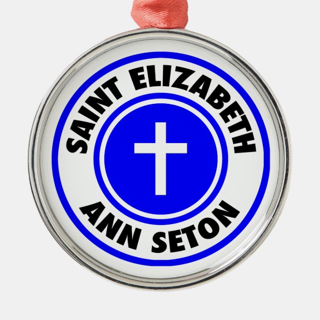 Saint Elizabeth Ann Seton Metal Ornament (Front)