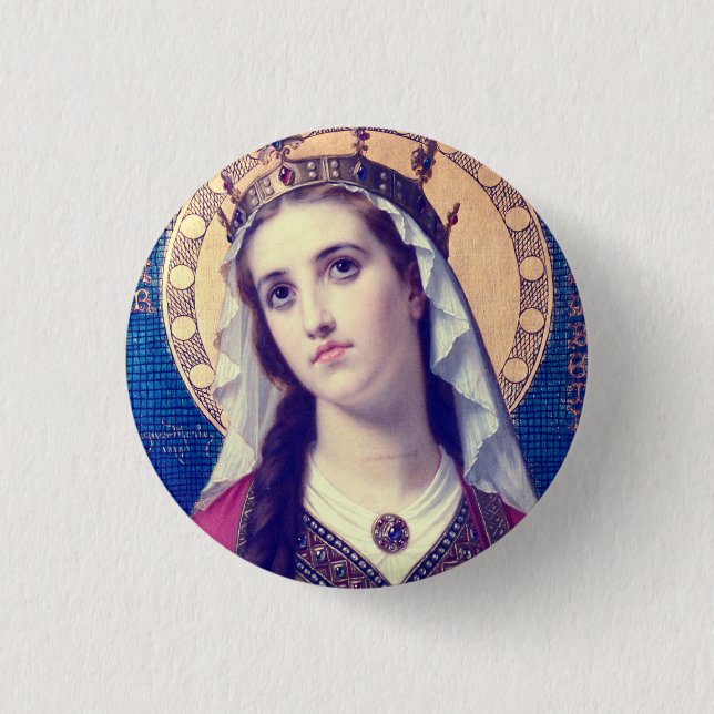 Saint Elizabeth of Hungary Button (Front)