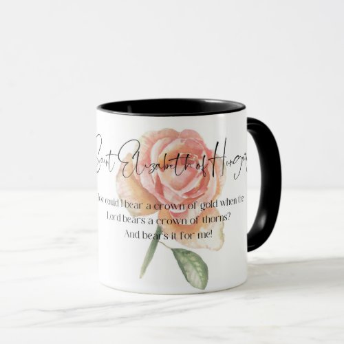 Saint Elizabeth of Hungary Catholic Saint Mug 