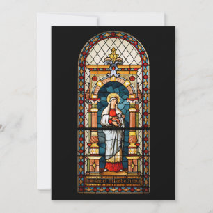 Saint Elizabeth of Hungary Premium Medieval Art Holiday Card