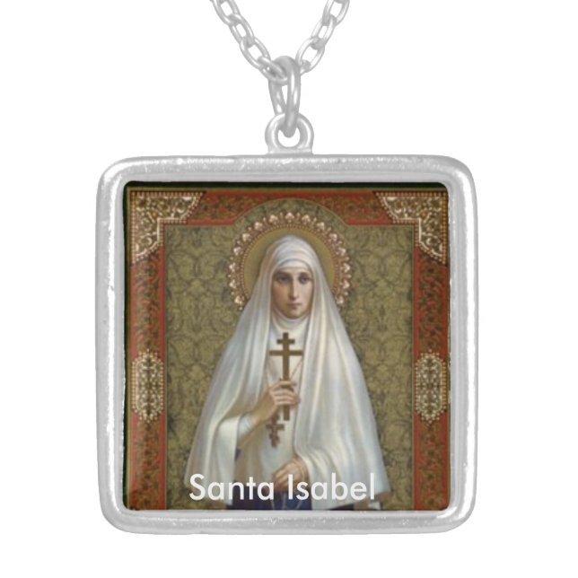 Saint Elizabeth Santa Isabel of Portugal Necklace (Front)