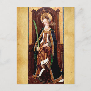 SAINT ENGRATIA Santa Engracia De Zaragoza Holiday Postcard