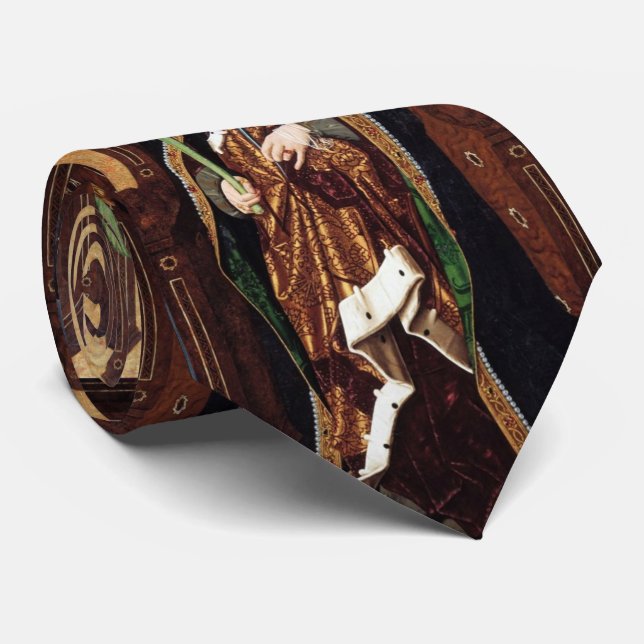 SAINT ENGRATIA  Santa Engracia De Zaragoza Neck Tie (Rolled)