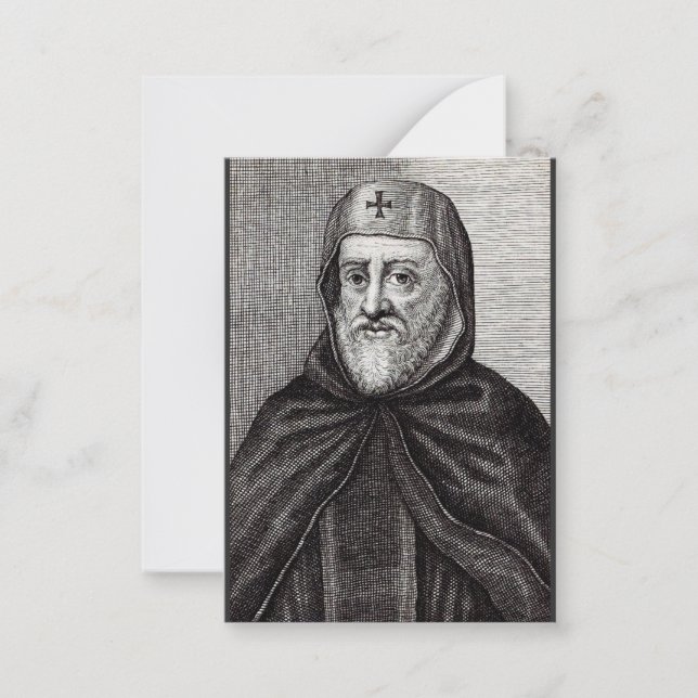 Saint Ephrem the Syrian Christian theologian Note Card (Front)