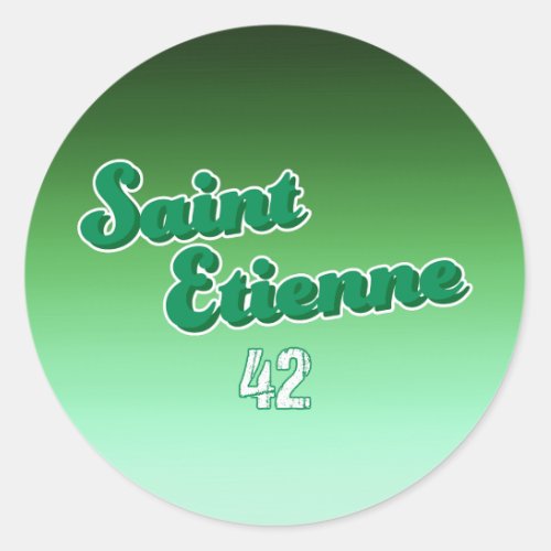 Saint_Etienne France Classic Round Sticker