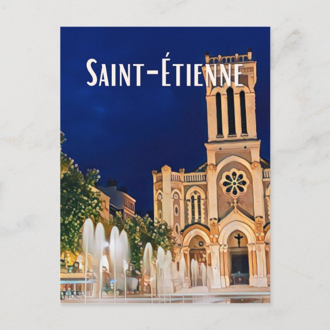 Saint-Étienne Photo Vintage Postcard (Front)