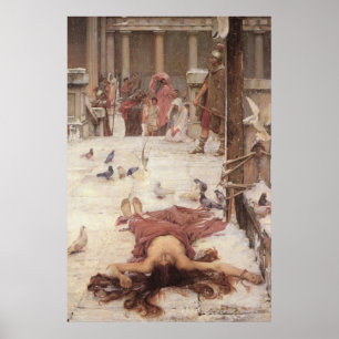 Saint Eulalia, by John William Waterhouse - 1885 Poster