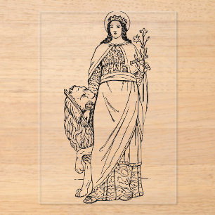 Saint Euphemia the All-praised Virgin and martyr Acrylic Invitations