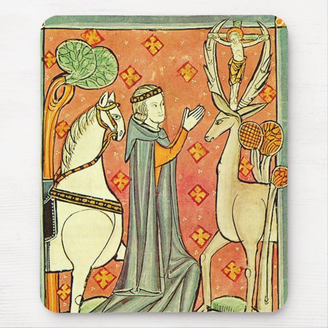 Saint Eustachius Apostle of the Ardennes Mouse Pad (Front)