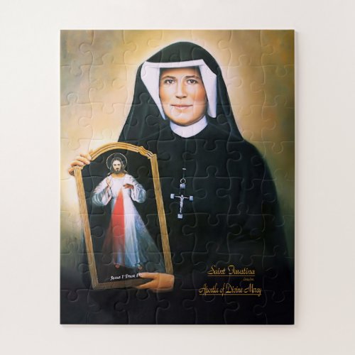 Saint Faustina Divine Mercy Jigsaw Puzzle