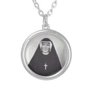 Saint Faustina Kowalska Silver Plated Necklace