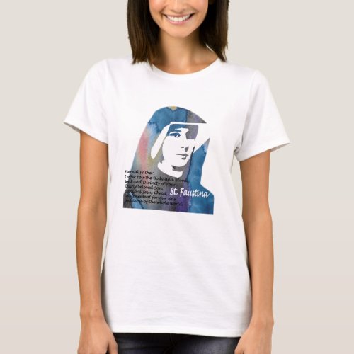 Saint Faustina Kowalska T_Shirt