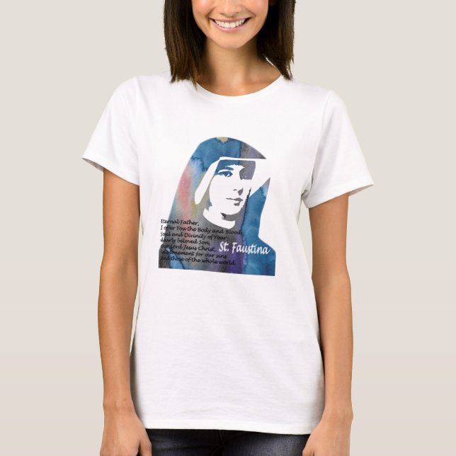 Saint Faustina Kowalska T-Shirt (Front)