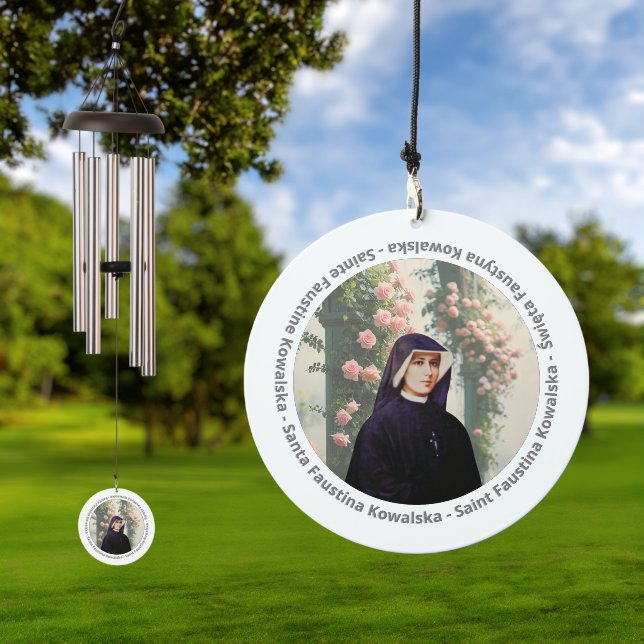 Saint Faustina  Wind Chime (Outdoor)