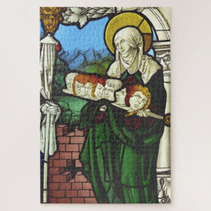 Saint Felicitas and the heads of her seven sons Jigsaw Puzzle