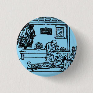 Saint Fina Italian Christian girl Button