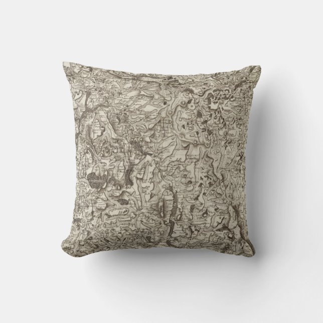 Saint Flour Throw Pillow (Front)