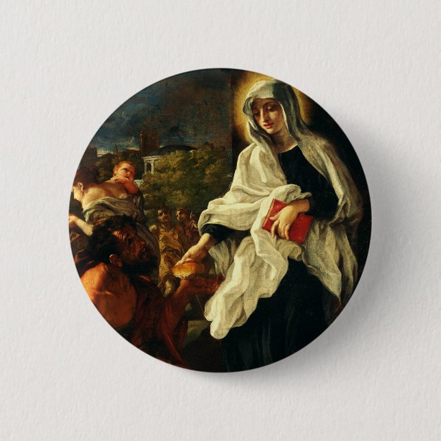 Saint Frances of Rome Button (Front)
